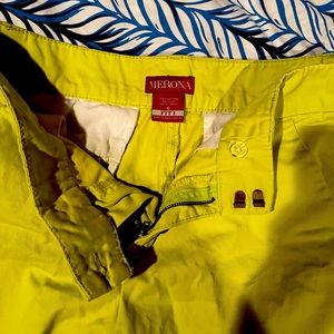 Lime green morona shorts